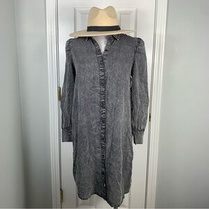 Rails Adele Dress in Black Acid Wash Womens Size Small